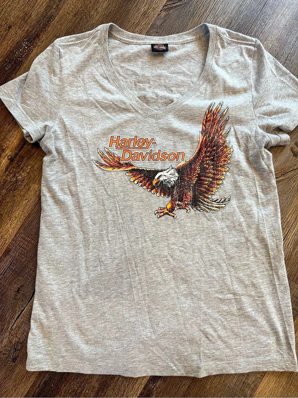 Harley-Davidson Rockstar Harley-Davidson Fort Myers Florida Eagle V-Neck T-Shirt